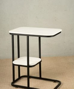 The-Golden-Triangle-India Furniture Teagen Side Table - Black