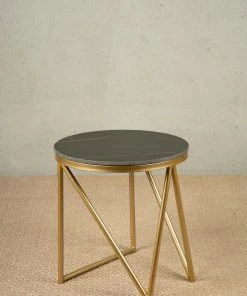 The-Golden-Triangle-India Furniture Arlo Side Table - Black