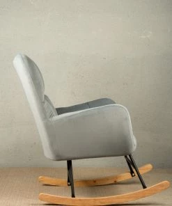 The Golden Triangle India Zeus Rocking Chair - Gray Furniture 10 The Golden Triangle India Zeus Rocking Chair - Gray Furniture