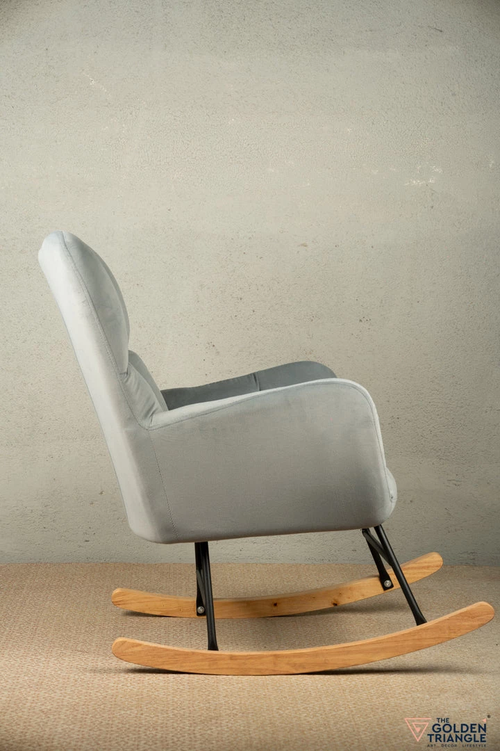 The Golden Triangle India Zeus Rocking Chair - Gray Furniture 5 The Golden Triangle India Zeus Rocking Chair - Gray Furniture