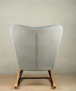 The Golden Triangle India Zeus Rocking Chair - Gray Furniture 11 The Golden Triangle India Zeus Rocking Chair - Gray Furniture