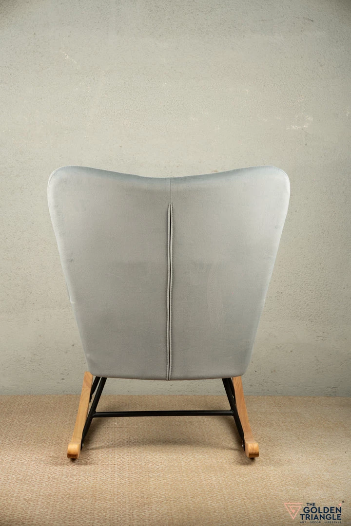 The Golden Triangle India Zeus Rocking Chair - Gray Furniture 6 The Golden Triangle India Zeus Rocking Chair - Gray Furniture