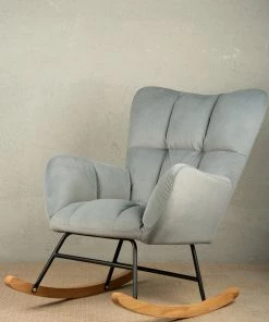 The Golden Triangle India Zeus Rocking Chair - Gray Furniture 13 The Golden Triangle India Zeus Rocking Chair - Gray Furniture