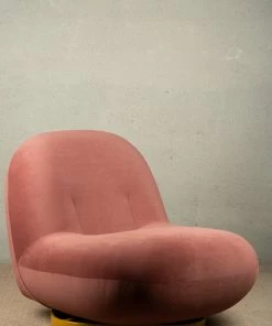 The-Golden-Triangle-India Furniture Otis Swivel Lounger - Blush Pink
