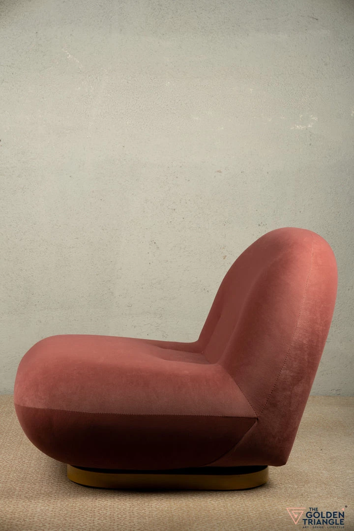 The-Golden-Triangle-India Furniture Otis Swivel Lounger - Blush Pink 7 The-Golden-Triangle-India Furniture Otis Swivel Lounger - Blush Pink