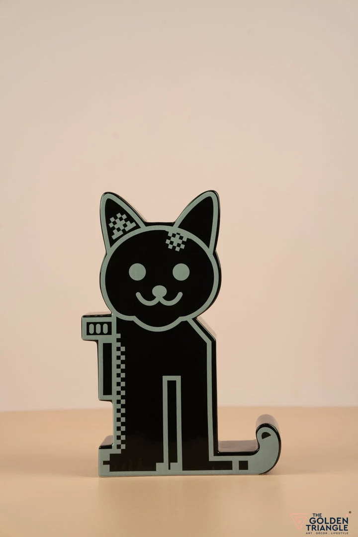 The Golden Triangle India Vases Minecraft Cat - Black 3 The Golden Triangle India Vases Minecraft Cat - Black
