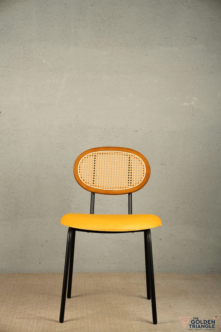 The Golden Triangle India Casablanca Rattan Chair - Yellow Furniture 8 The Golden Triangle India Casablanca Rattan Chair - Yellow Furniture