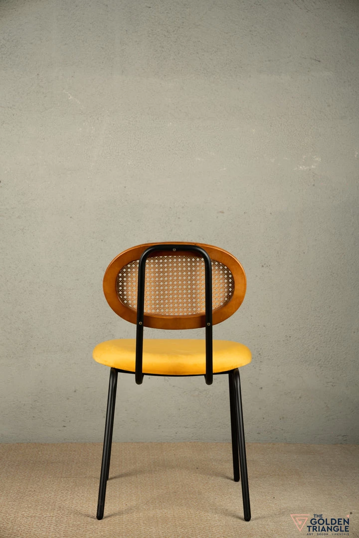 The Golden Triangle India Casablanca Rattan Chair - Yellow Furniture 5 The Golden Triangle India Casablanca Rattan Chair - Yellow Furniture