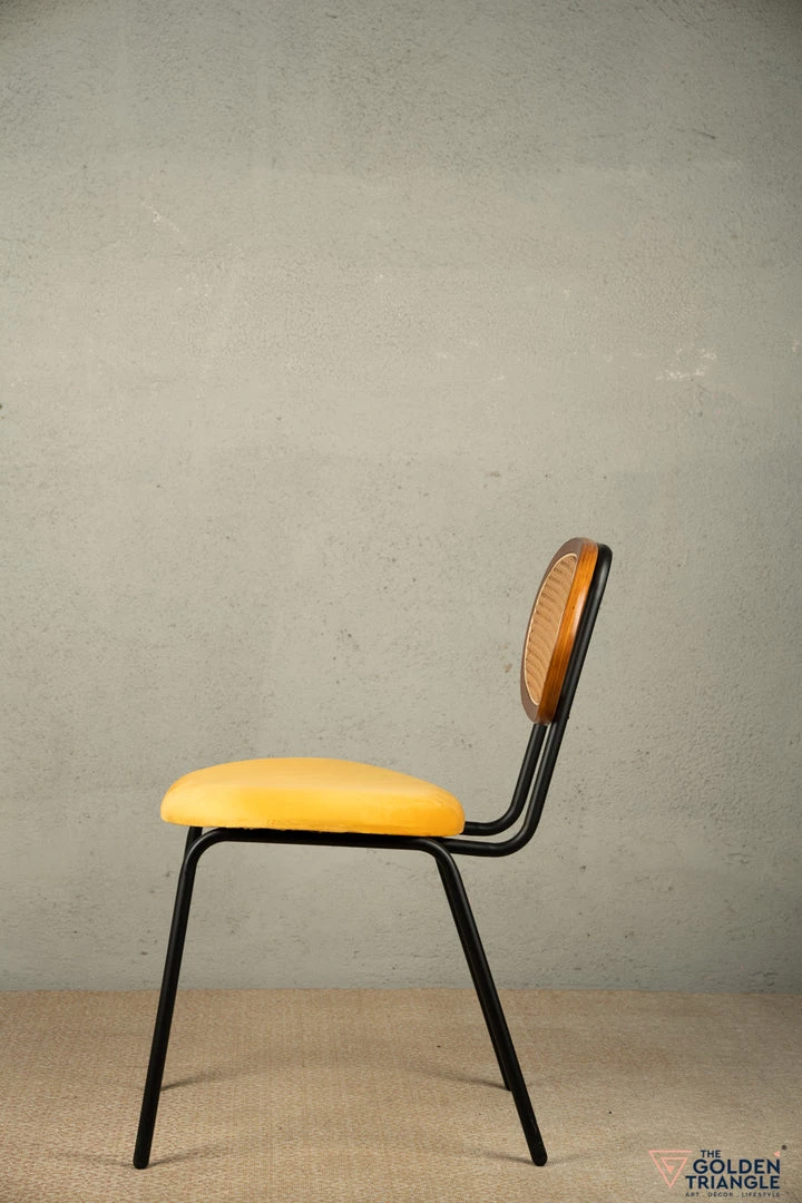 The Golden Triangle India Casablanca Rattan Chair - Yellow Furniture 6 The Golden Triangle India Casablanca Rattan Chair - Yellow Furniture