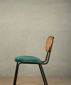 The Golden Triangle India Furniture Casablanca Rattan Chair - Green