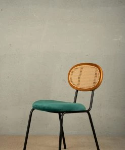 The Golden Triangle India Furniture Casablanca Rattan Chair - Green