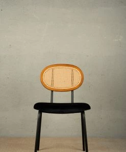 The Golden Triangle India Furniture Casablanca Rattan Chair - Black