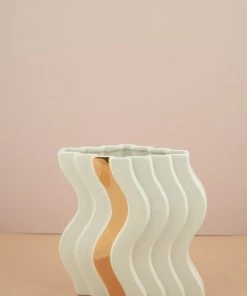 The Golden Triangle India Vases Wave Vase - Small 9 The Golden Triangle India Vases Wave Vase - Small