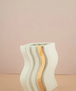 The Golden Triangle India Vases Wave Vase - Small 10 The Golden Triangle India Vases Wave Vase - Small