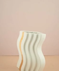 The Golden Triangle India Vases Wave Vase - Small 11 The Golden Triangle India Vases Wave Vase - Small