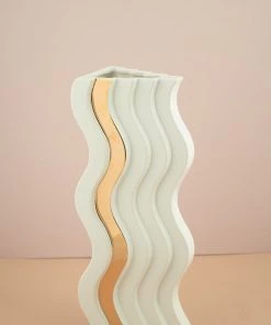The Golden Triangle India Wave Vase - Big Vases