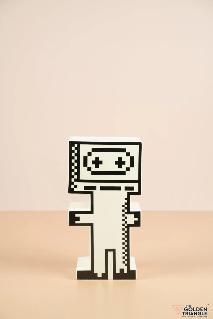 The Golden Triangle India Vases Minecraft Vase - White 3 The Golden Triangle India Vases Minecraft Vase - White