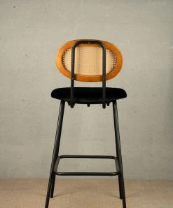 The Golden Triangle India Furniture Nirvana Rattan Bar Stool - Black 11 The Golden Triangle India Furniture Nirvana Rattan Bar Stool - Black