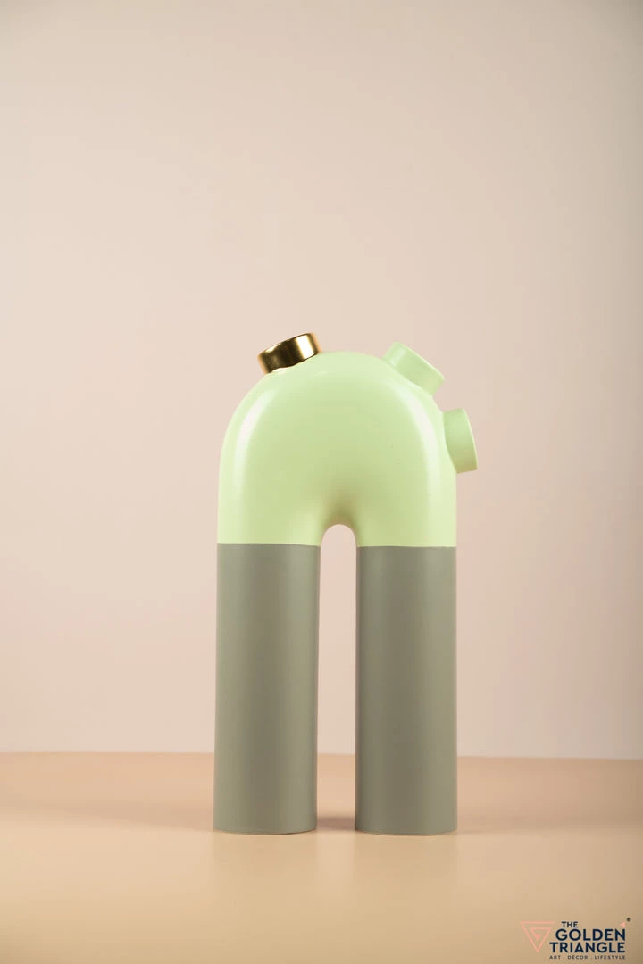 The Golden Triangle India Tall Pipe Vase - Mint Green Vases 3 The Golden Triangle India Tall Pipe Vase - Mint Green Vases