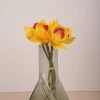 The Golden Triangle India Vases Cassia Fluted Glass Vase - Triangular