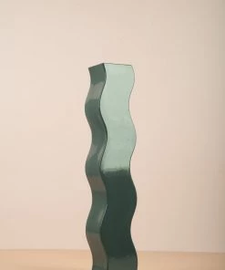 The Golden Triangle India Vases Curved Vase - Gray