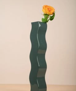 The Golden Triangle India Vases Curved Vase - Gray