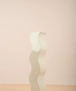 The Golden Triangle India Vases Curved Vase - Nude