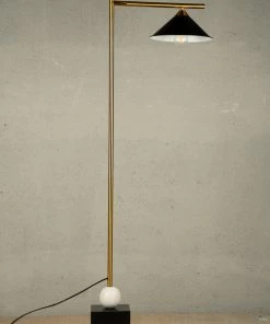 The-Golden-Triangle-India Eli Floor Lamp - Black