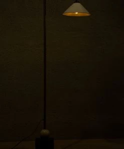 The-Golden-Triangle-India Lights & Lamps Eli Floor Lamp - White