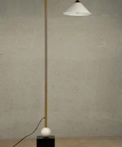 The-Golden-Triangle-India Lights & Lamps Eli Floor Lamp - White