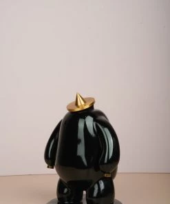 The-Golden-Triangle-India Artefacts Kapelo - Triangular Hat Man - Black