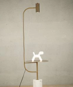 The-Golden-Triangle-India Aria End Table Floor Lamp