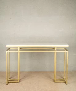 The-Golden-Triangle-India Console Tables Dino Console Table - White