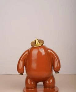 The-Golden-Triangle-India Kapelo - Triangular Hat Man - Coral