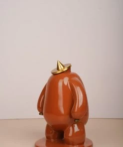 The-Golden-Triangle-India Kapelo - Triangular Hat Man - Coral