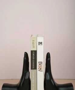 The-Golden-Triangle-India Artefacts Hand Bookends - Black