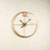 The Golden Triangle India Dexter Metal Wall Clock - Gold Wall Clocks