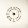 The Golden Triangle India Bixby Metal Wall Clock - Black And Gold