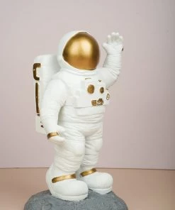 The Golden Triangle India Astronaut | Waving Figurine - Gold Artefacts