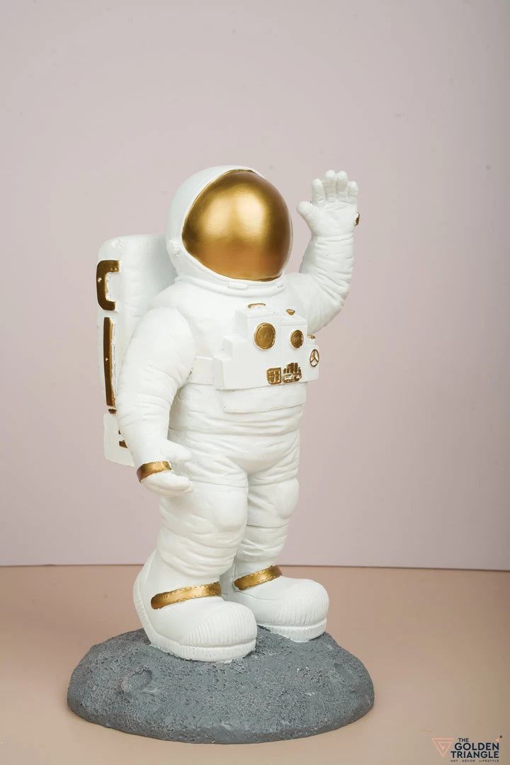 The Golden Triangle India Astronaut | Waving Figurine - Gold Artefacts 3 The Golden Triangle India Astronaut | Waving Figurine - Gold Artefacts