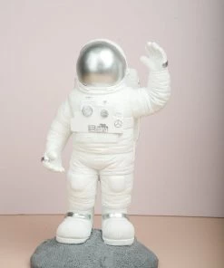 The Golden Triangle India Astronaut | Waving Figurine - Silver