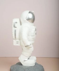 The Golden Triangle India Astronaut | Waving Figurine - Silver