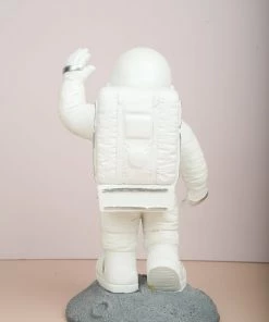 The Golden Triangle India Astronaut | Waving Figurine - Silver