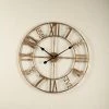 The Golden Triangle India Wall Clocks Alpha Metal Wall Clock - Bronze