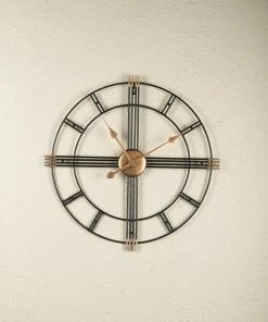 The Golden Triangle India Elvis Metal Wall Clock - Black Wall Clocks