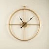 The Golden Triangle India Belso Metal Wall Clock - Gold Wall Clocks 1 The Golden Triangle India Belso Metal Wall Clock - Gold Wall Clocks