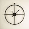 The Golden Triangle India Belso Metal Wall Clock - Black