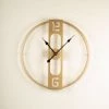 The Golden Triangle India Wall Clocks Skye Metal Wall Clock - Gold 2 The Golden Triangle India Wall Clocks Skye Metal Wall Clock - Gold