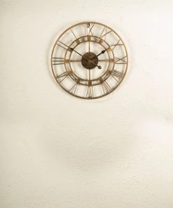 The Golden Triangle India Wall Clocks Nico Roman Metal Wall Clock - Copper