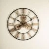 The Golden Triangle India Sprint Metal Wall Clock - Black & Bronze Wall Clocks